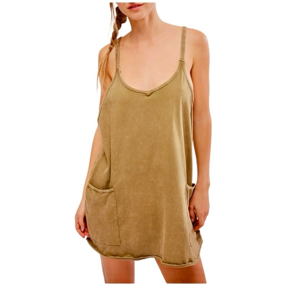 Free People Movement Hot Shot Mini Dress in Willow - Picture 10 of 11